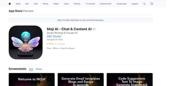 Moji AI - Tool preview