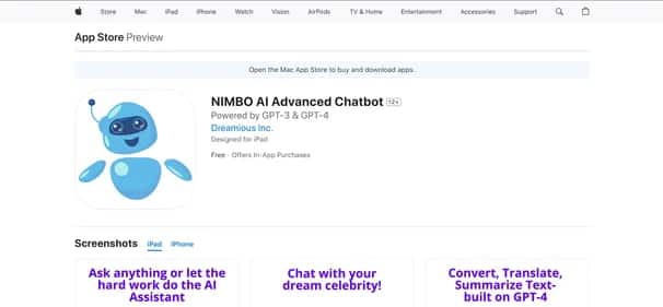 Nimbo Ai - Tool preview