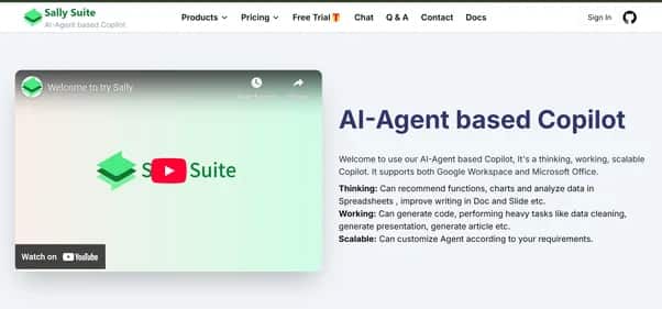 Sally Suite - Tool preview