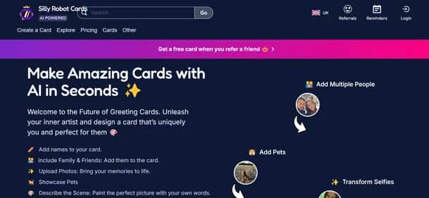 Silly Robot Cards - Tool preview