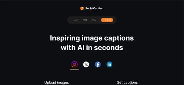 SocialCaption - Tool preview