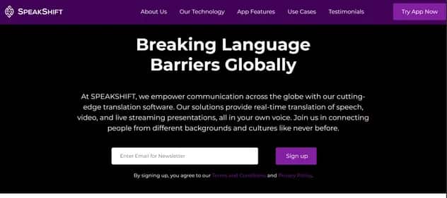 SpeakShift AI - Tool preview