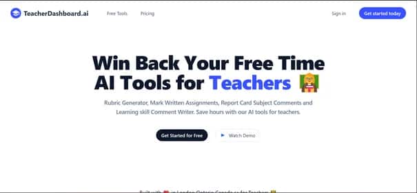 TeacherDashboard - Tool preview