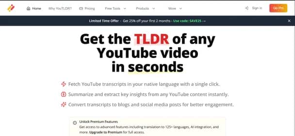 YouTLDR - Tool preview