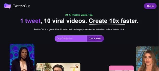 TwitterCut - Tool preview