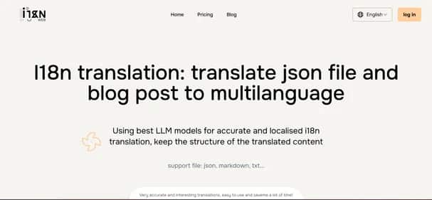 i18n Web - Tool preview