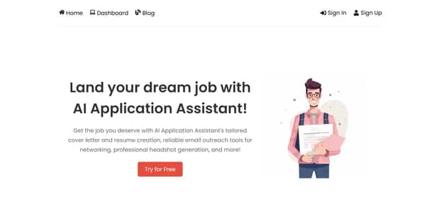 AI Application Assistant - Tool preview