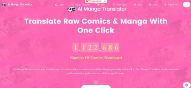 AI Manga Translator - Tool preview