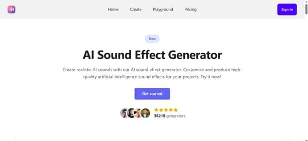 AI Sound Effect Generator - Tool preview