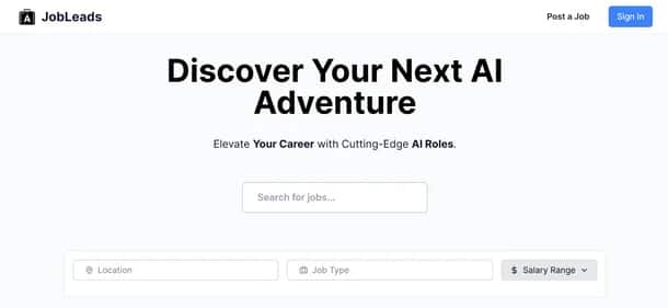 AI Job Leads - Tool preview