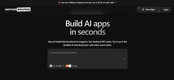 AI App Generator - Tool preview