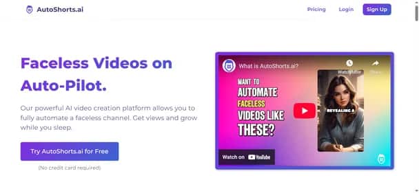 AutoShorts.ai - Tool preview
