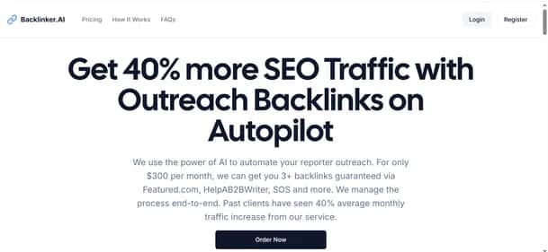 Backlinker AI - Tool preview