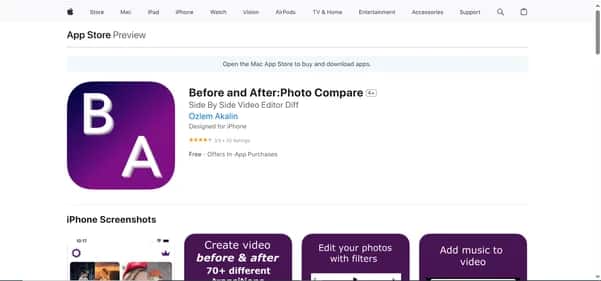 Before and After:Photo Compare - Tool preview