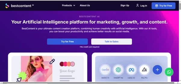 BestContent AI - Tool preview