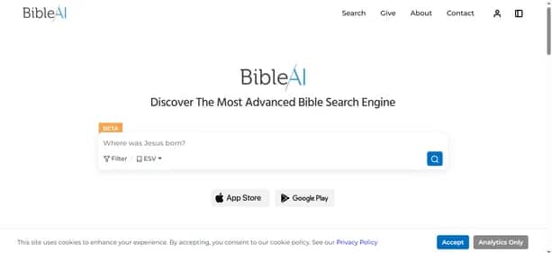 Bible AI - Tool preview