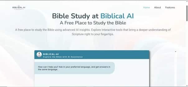 Biblical AI - Tool preview