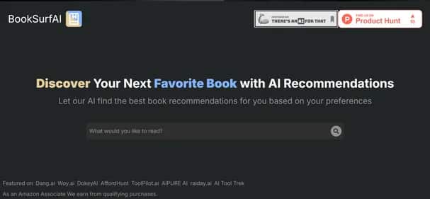Booksurfai - Tool preview