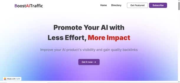 Boost AI Traffic - Tool preview