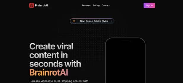 BrainrotAI - Tool preview