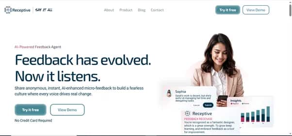 Receptive AI - Tool preview