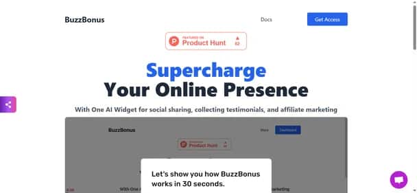 BuzzBonus - Tool preview
