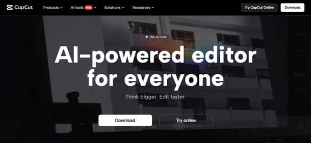 CapCut - Tool preview