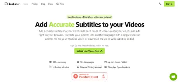 Captioner - Tool preview