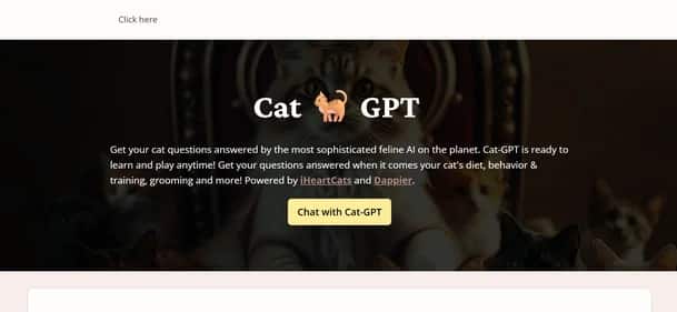 Cat GPT - Tool preview