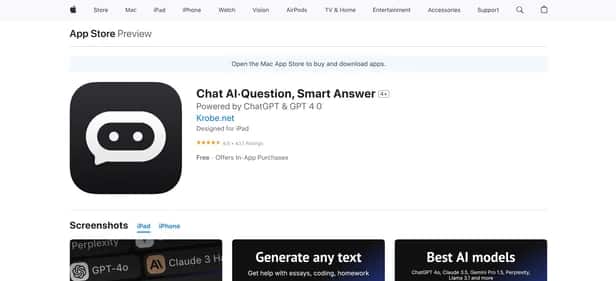 Chat AI - Tool preview