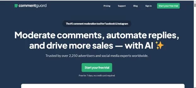 CommentGuard - Tool preview