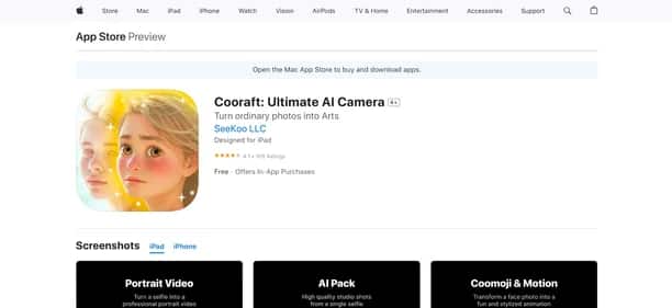 Cooraft: Ultimate AI Camera - Tool preview