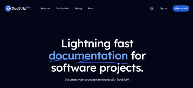 DocBlitz - Tool preview
