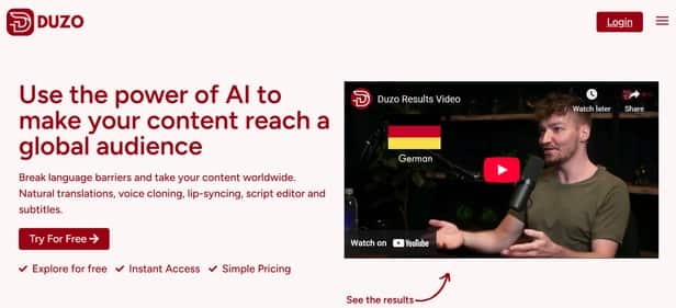 Duzo AI - Tool preview