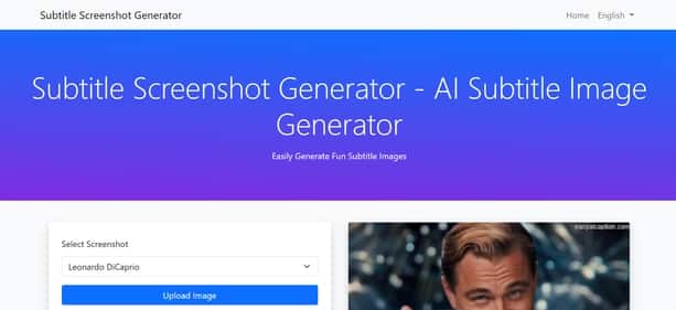 Subtitle Screenshot Generator - Tool preview