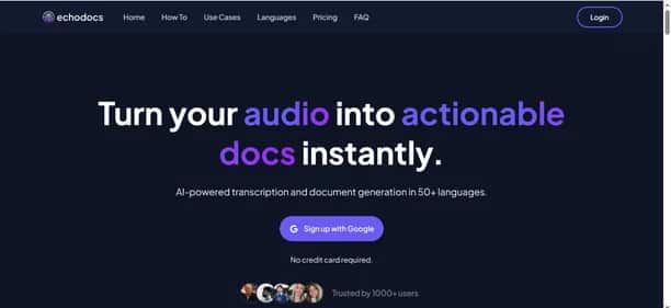 EchoDocs - Tool preview