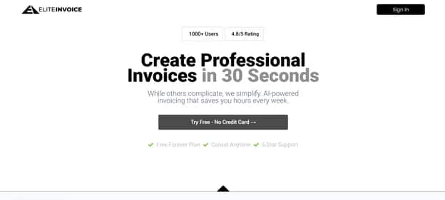 EliteInvoice - Tool preview
