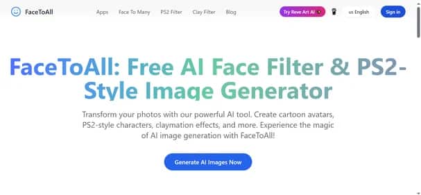 FaceToAll - Tool preview