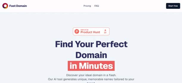 Fast Domain - Tool preview