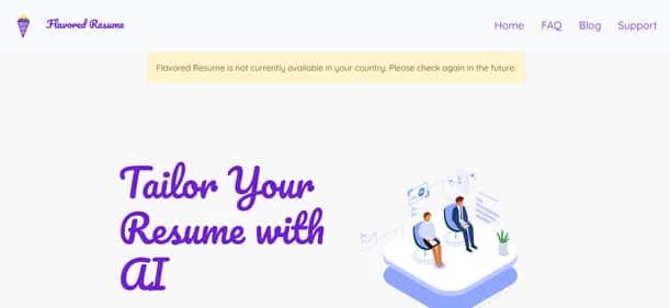 Flavored Resume - Tool preview
