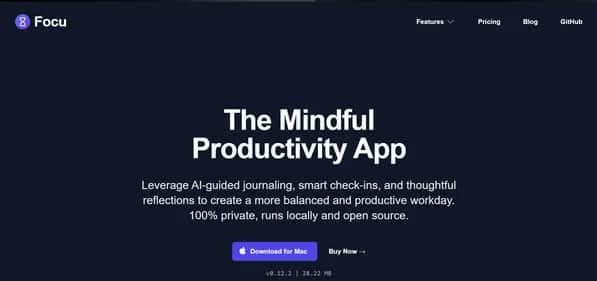 Focu App - Tool preview
