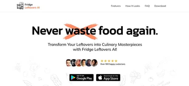 Fridge Leftovers AI - Tool preview