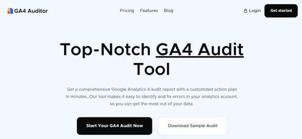 GA4 Auditor - Tool preview