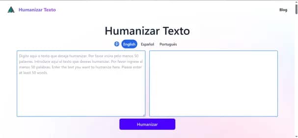 Humanizar Texto - Tool preview