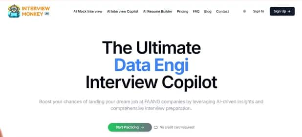 Interview Monkey AI - Tool preview