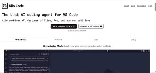 Kilocode Ai - Tool preview