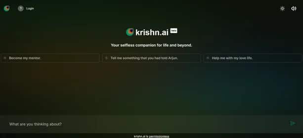 Krishn.ai - Tool preview