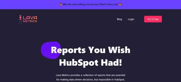 Lava Metrics - Tool preview