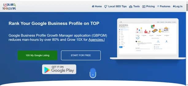 Rank Google Business Profile - Tool preview