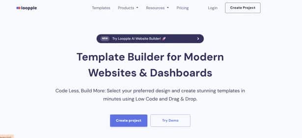 AI Website Builder - Tool preview